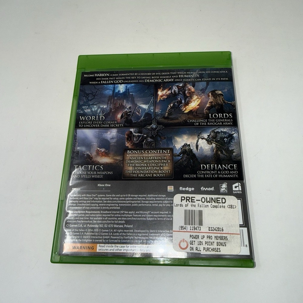 Lords of the Fallen: Complete Edition (Xbox One, 2015) EUC - Picture 4 of 4